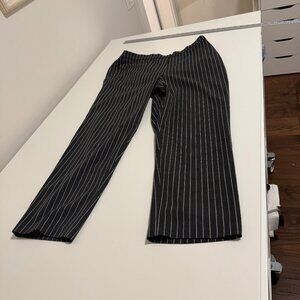 Hudson North pin-striped charcoal trousers